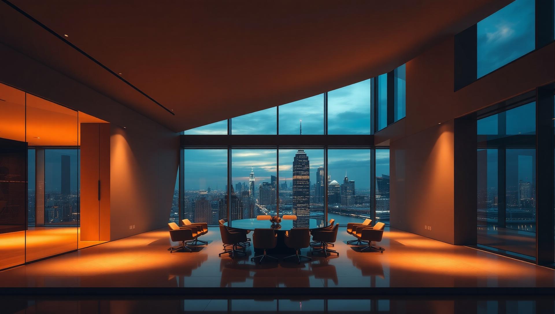 Advisory team in a global boardroom